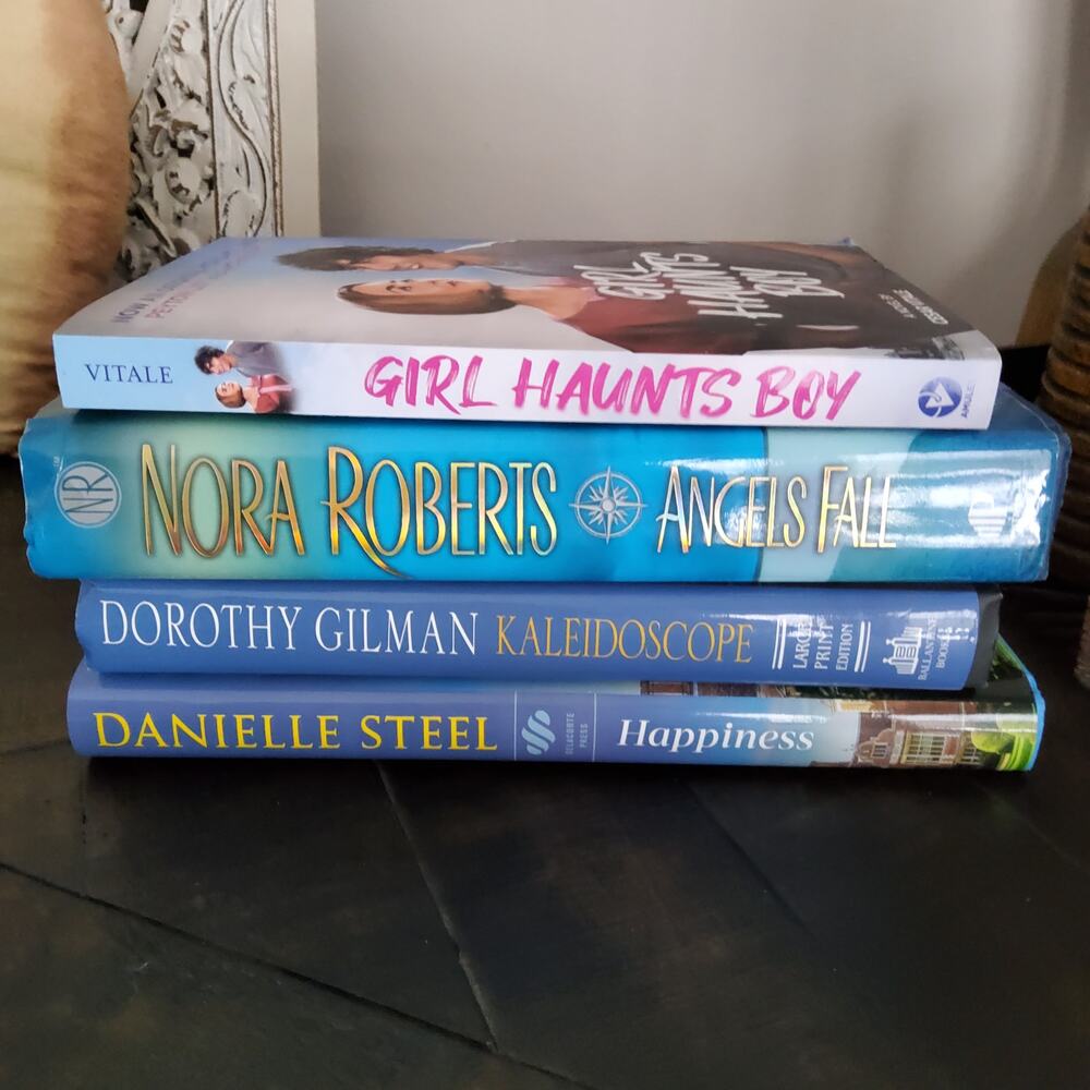 Lot of 4 books Daniel Steel Nora Roberts Romance Comedy Love